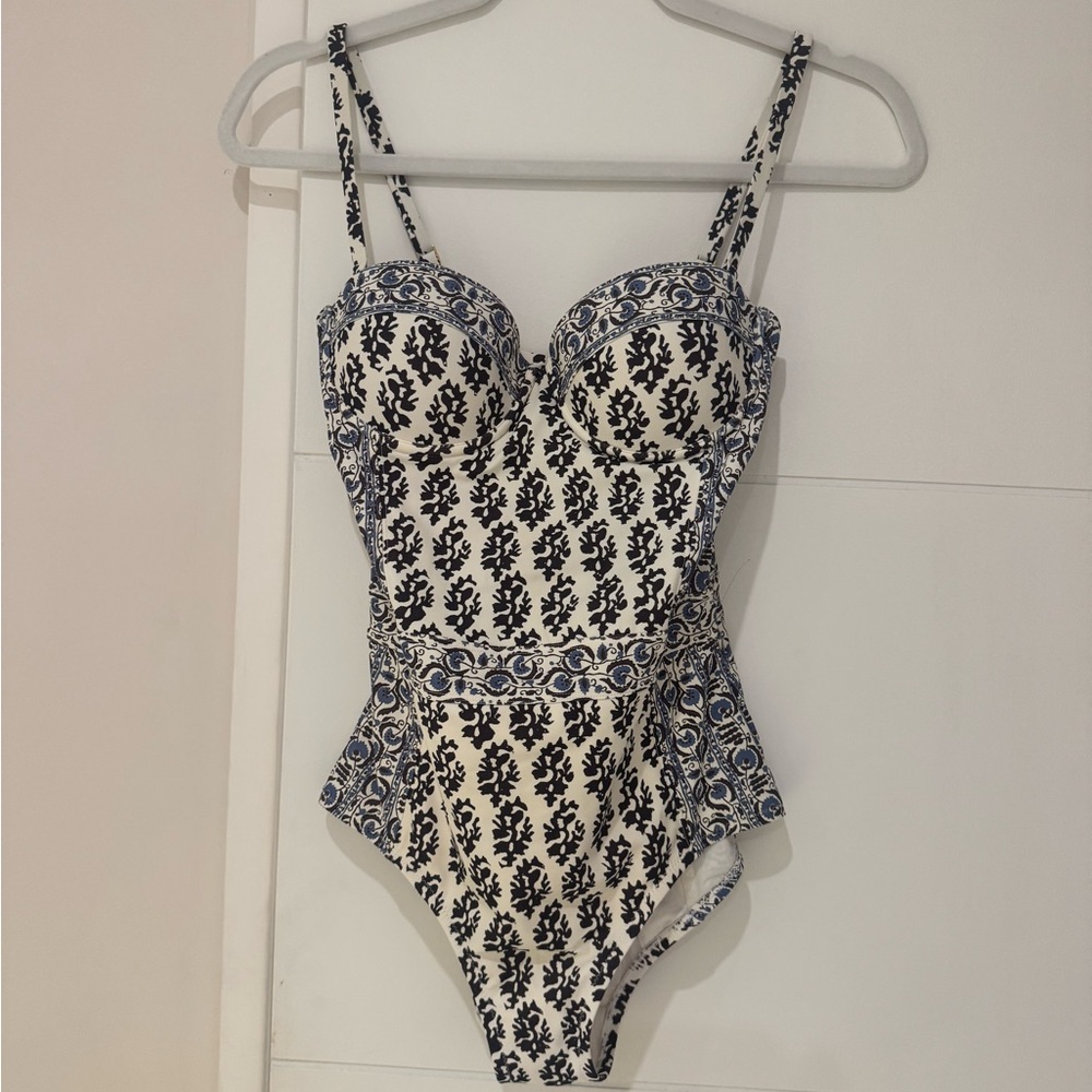 Tory Burch Blue and White One Piece